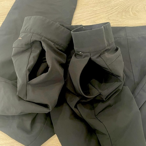 Black Lined Tailored "Comfort Stretch" Elastic-Waist Pants Everyday/Work pants - Picture 11 of 12